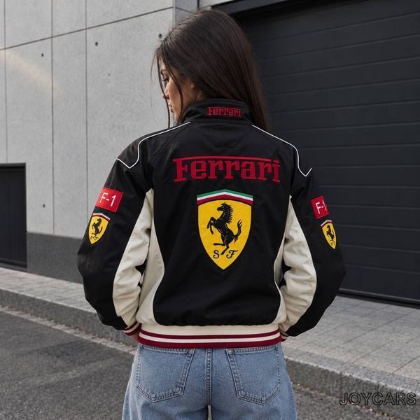 Куртка Ferrari F1 Black Edition з вишивкою 053 фото