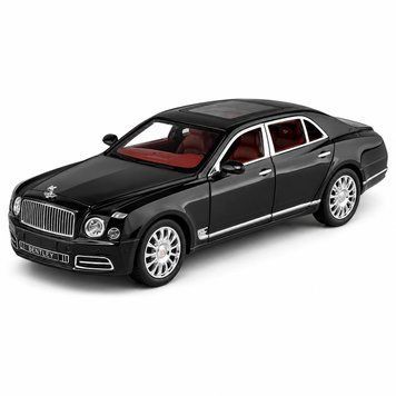 Масштабная металлическая модель Bentley Mulsanne 1:24 &mdash; детализированная копия роскошного британского седана 10026 фото