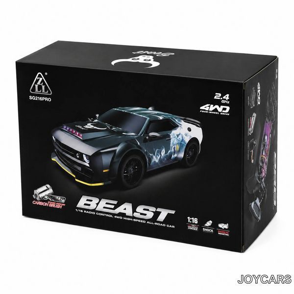 Дрифт машинка Dodge Challenger 70км/год 1:14(34см) на радіокеруванні 6585 фото