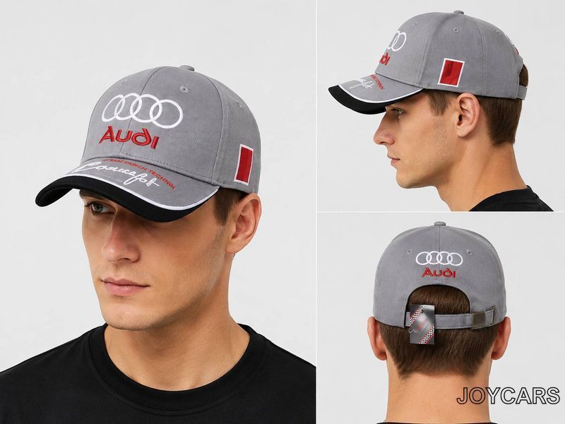 Кепка Audi Graphite Drive &ndash; стильная серая бейсболка в стиле Audi 503 фото