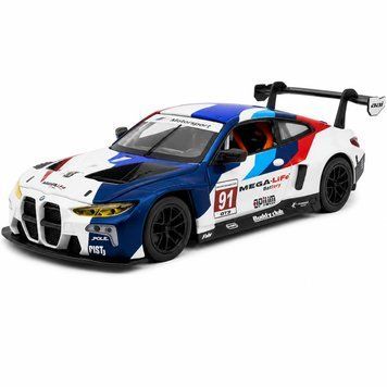Масштабна металева модель BMW M4 GT3 1:24 &mdash; деталізована копія сучасного гоночного автомобіля 75474 фото