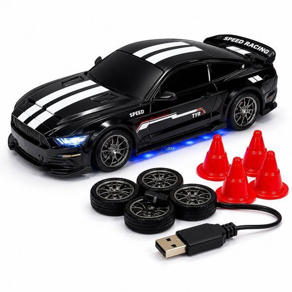 Дрифт машинка Ford Mustang 20км/год 1:24(20см) на радіокеруванні  2313 фото