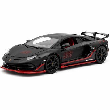 Масштабная металлическая модель Lamborghini Aventador SVJ 63 1:24 &mdash; детализированная копия одного из самых экстремальных суперкаров бренда Lamborghini 9553 фото