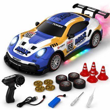Дрифт машинка з ЕФЕКТОМ ДИМУ Porsche 911 1:16(28cм) на радіокеруванні 89889 фото